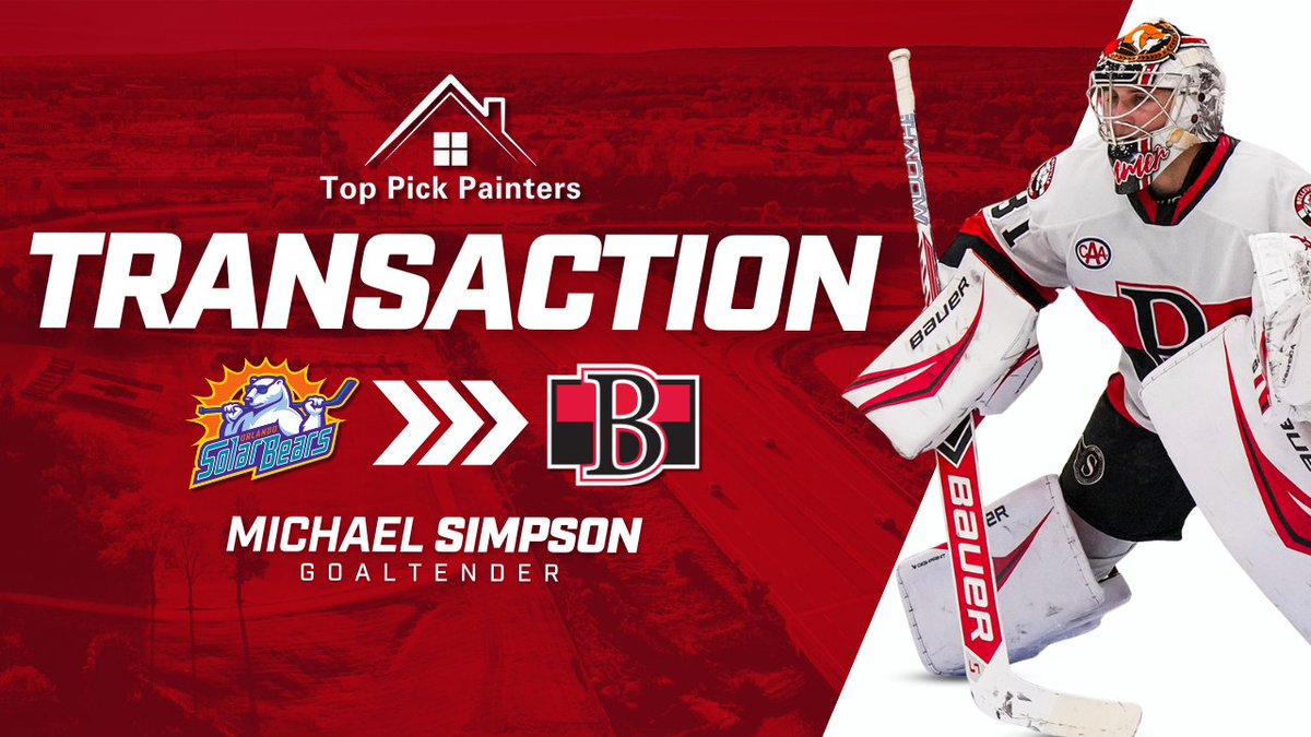 The #BellevilleSens have recalled goaltender Michael Simpson from <a href="/OrlandoHockey/">Orlando Solar Bears</a> (ECHL) in today's Top Pick Painters Transaction.