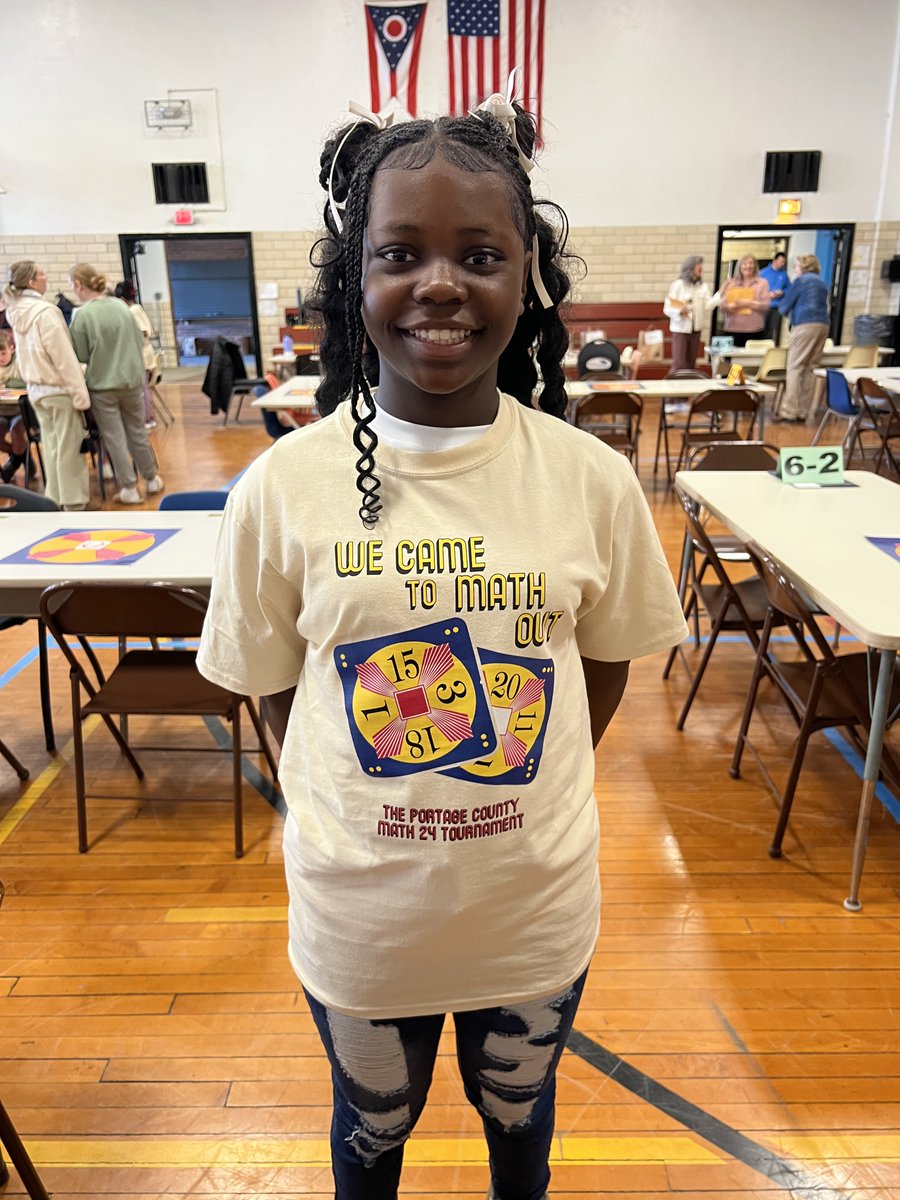 Yesterday our Math 24 teams from Defer and the Middle School attended the Portage County Math 24 Tournament. Fifth grader Oscar Wu was a semi-finalist and fifth grader Tamera Robinson won the t-shirt contest! Congrats to our teams and coaches! <a href="/HDISchool/">Defer Intermediate School</a> <a href="/StreetsboroMS/">Streetsboro Middle School</a>