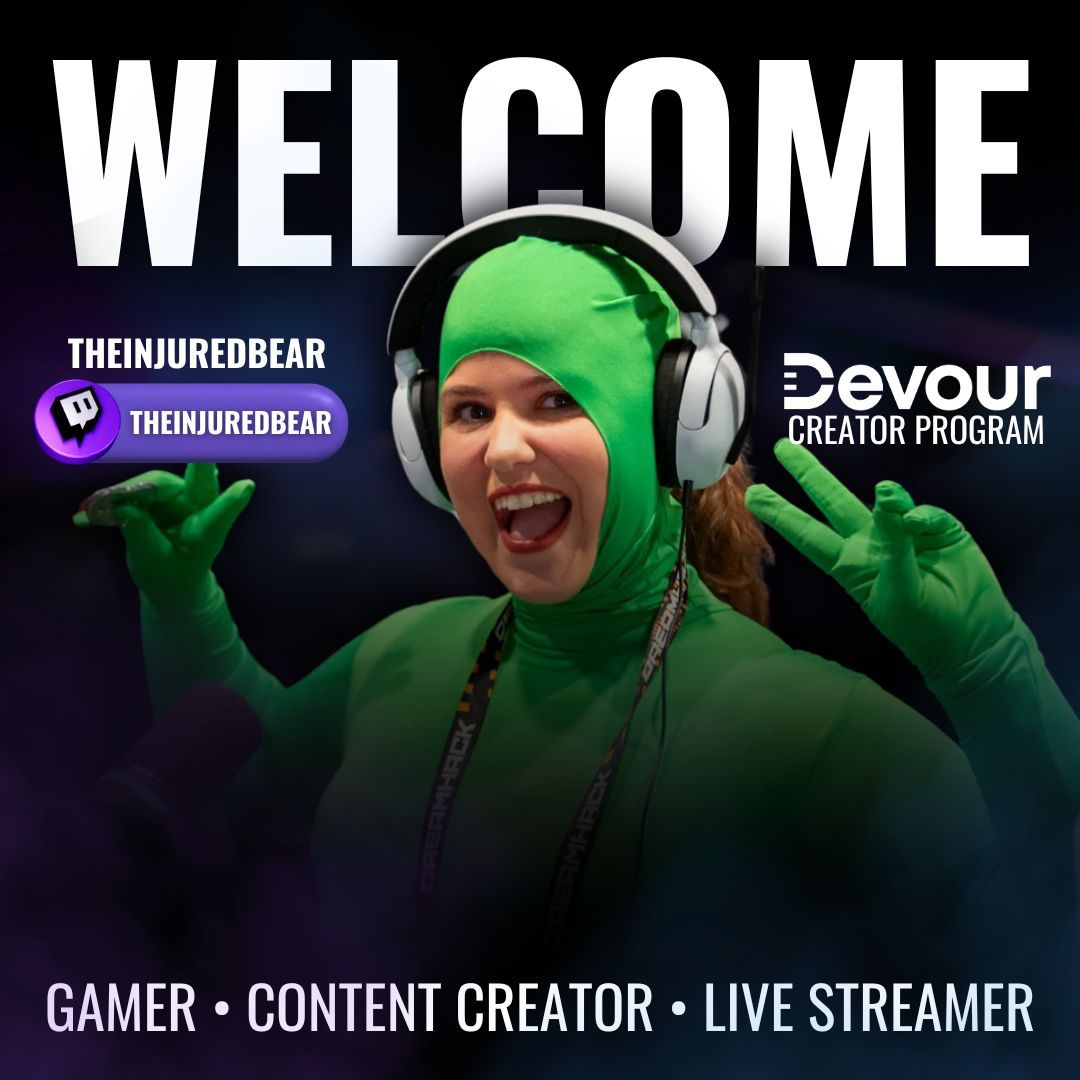 GoDevour's tweet photo. Big bear energy incoming! 🐻🔥 We're excited to welcome @BearInjured to our creator program!

Don’t worry, no injuries were sustained while claiming these epic rewards. 😆🍔🎮

Ready to game, grub, and get dubs? Let’s roll! 🚀 

#DevourPlay #CreatorProgram #BearApproved https://t.co/PutsNFxR4M
