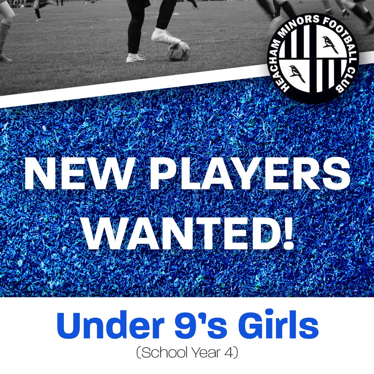 Heacham Minors Under 9’s girls team are on the lookout for new players to join their side to form a new team ⚽ For more information, please message the club directly