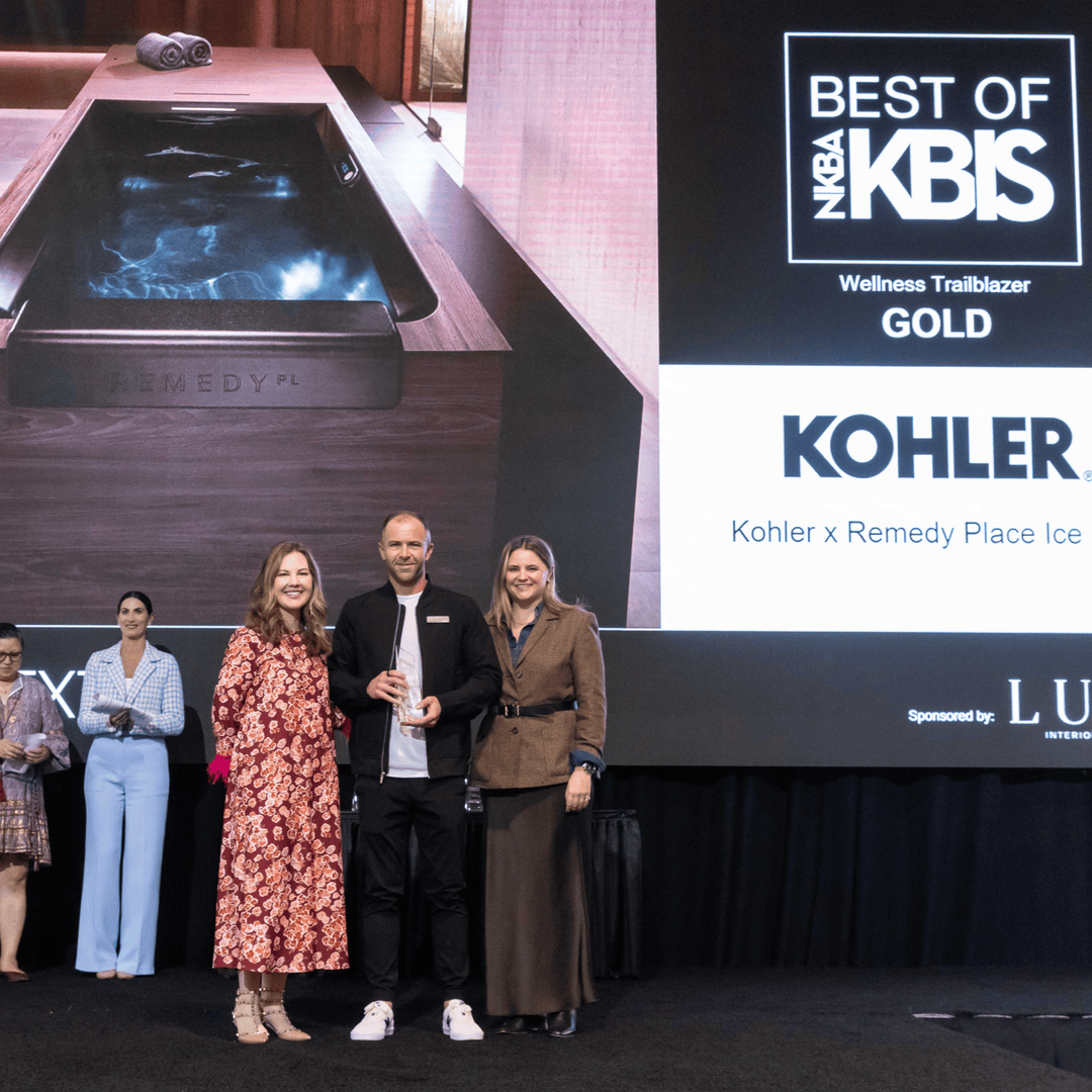 KBIS's tweet photo. Congrats to the 2025 Best of KBIS Winners for Wellness Trailblazer - GOLD!
π₯ Gold: Kohler x Remedy Place Ice Bath, @kohler
Check out the full list of winners: https://t.co/t4nopi3Aeq
Sponsored by @luxemagazine
#BestofKBIS #KBISNEXTStage #KBIS2025
@thenkba
πΈ: Emerald/KBIS https://t.co/yhtwOxxykr
