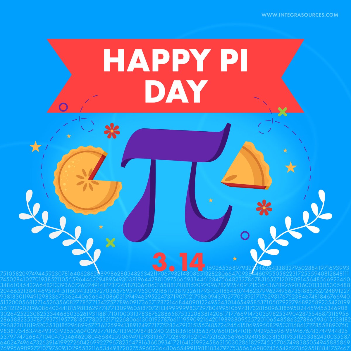 March 14 marks Pi Day! 🎉📐 A day dedicated to celebrating π (pi), which is approximately 3.14 and goes on forever—just like our love for pies! 🥧😋 Let’s honor this irrational number with delicious desserts and a nod to math history! #PiDay
