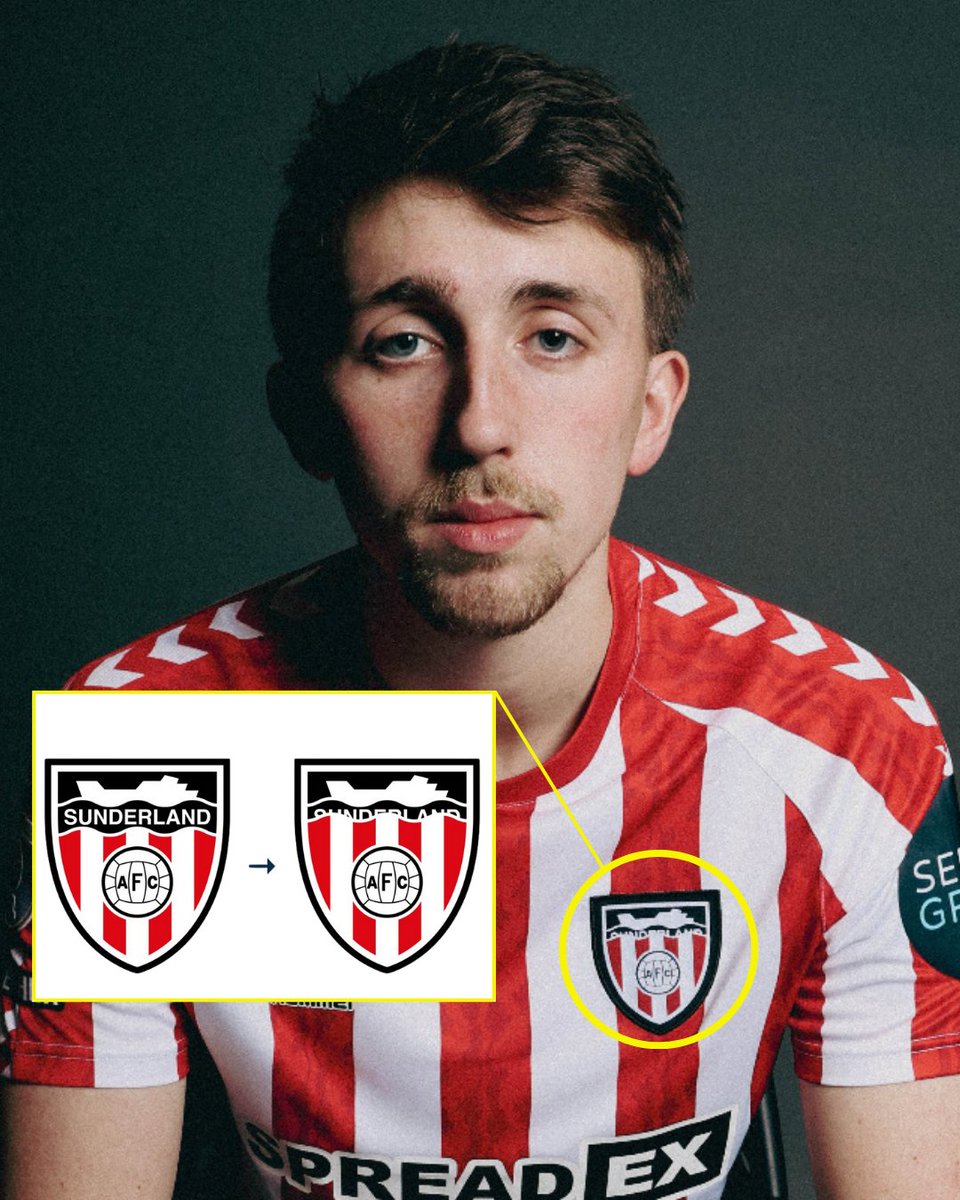 MenInBlazers's tweet photo. SUNDERLAND CHANGE CLUB CREST to raise awareness for the effects of climate change.

The iconic coastal crest has been altered to highlight the potential impact of rising sea levels as part of Green Football Weekend 🌊🌍 https://t.co/cxIw9P1VMU