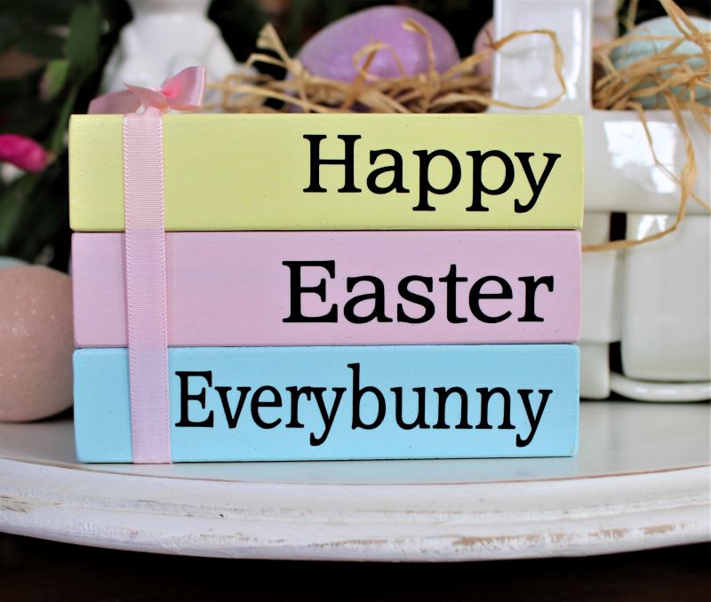 CountryWorkshp's tweet image. #HappyEaster Every Bunny #StackingBlocks Easter Decor Tiered Tray Decor #Spring #Easter Tray Signs #smilett23  etsy.me/4ipr0of via @Etsy