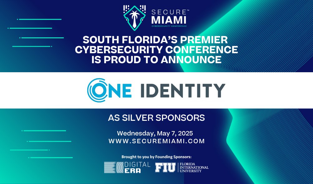 Secure_Miami's tweet image. We’re excited to welcome @OneIdentity as a Silver Sponsor for #SecureMiami2025!
One Identity helps organizations secure identities across the enterprise with unified identity and access management solutions.