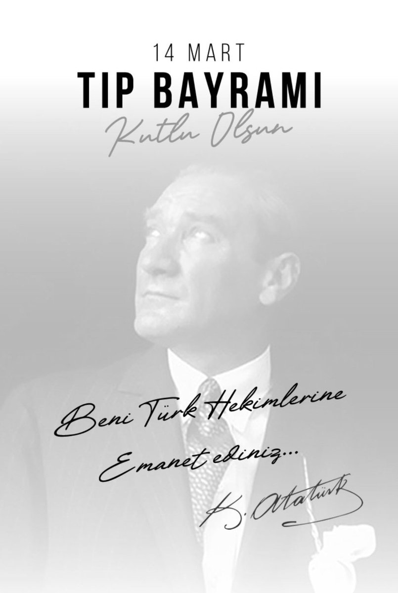 Bütün sağlık personelinin

TIP BAYRAMI 

Kutlu olsun ❤️🇹🇷❤️🇹🇷