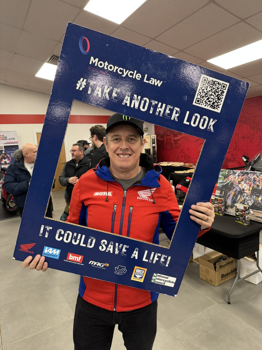 law_scotland's tweet image. Fantastic night at Two Wheels last week listening to John McGuinness MBE and Adam Child (Chad) share stories. Listening to them talk us through a lap of the Isle of Man was awe-inspiring!

Great to see John, Chad, and attendees supporting the #TakeAnotherLook campaign! 🏍️