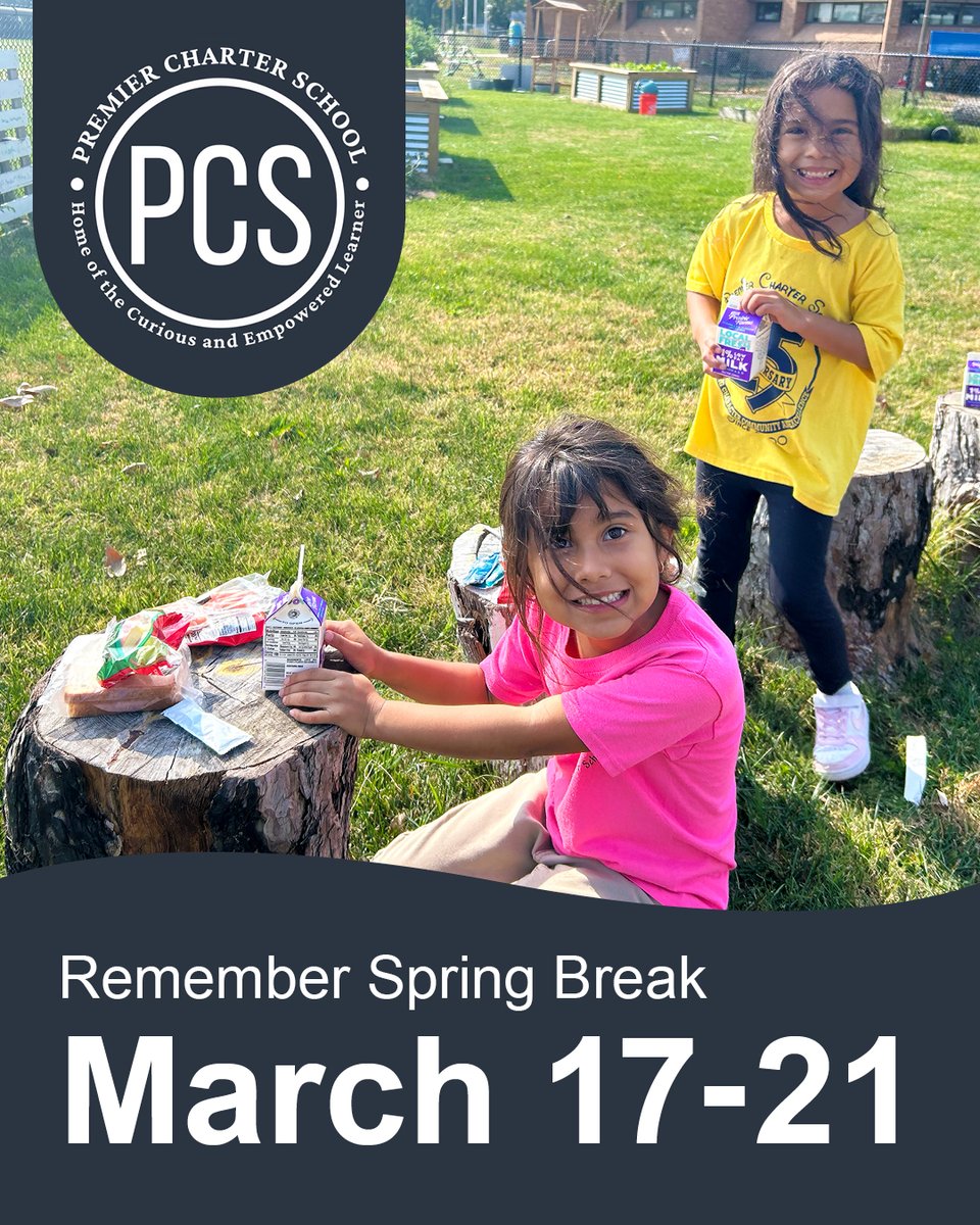 Just a reminder that Spring Break is next week! Enjoy the time off, and let us know about any adventures you go on in the comments. 🔽