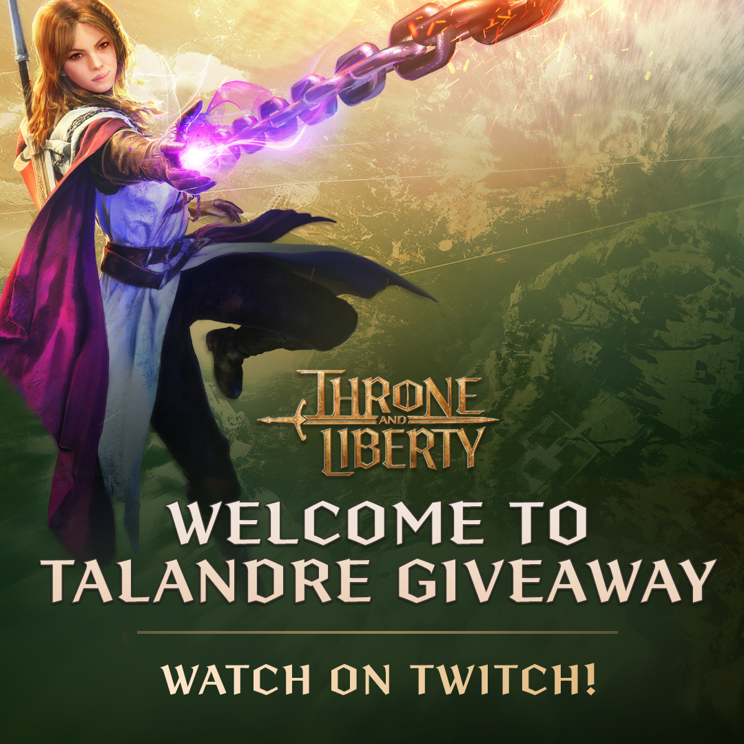 Welcome to Talandre Giveaway starts in 1 hour 👀

Watch participating creators for a chance to win fully upgraded Rare Tier 2 Gear!

Watch on Twitch
📺 bit.ly/4hbCn2e