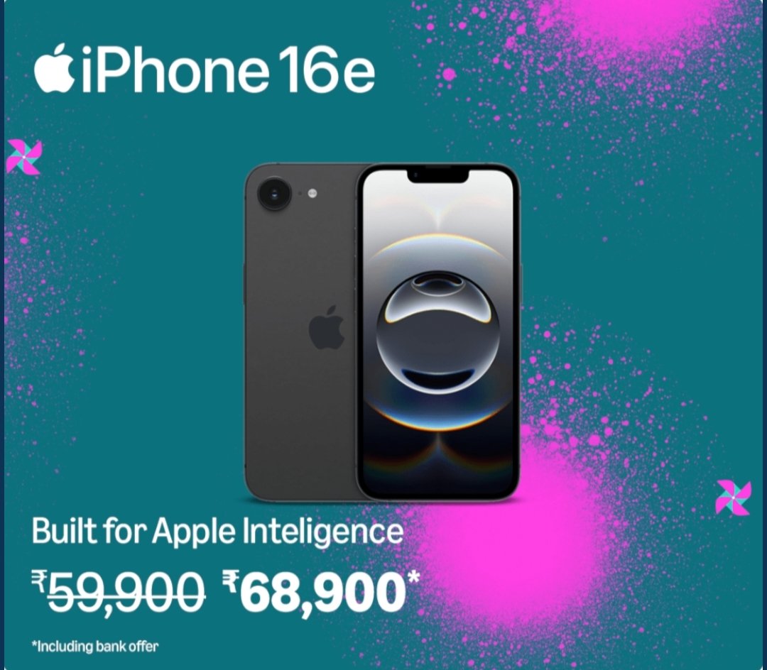 jinxgenesis's tweet photo. Hey @amazonIN and @Apple , This offer is too intelligent for me! #amazon #apple #iPhone16e #india https://t.co/myGujCum0H
