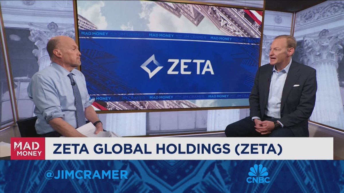 Zeta (@zetaglobal) on Twitter photo On <a href="/MadMoneyOnCNBC/">Mad Money On CNBC</a>, our CEO, David A. Steinberg, sat down with <a href="/jimcramer/">Jim Cramer</a> to provide an overview of Zeta as a company, including the competitive landscape, our core differentiators, and how we deliver value for enterprise businesses.
Check out the podcast here, and listen in to On <a href="/MadMoneyOnCNBC/">Mad Money On CNBC</a>, our CEO, David A. Steinberg, sat down with <a href="/jimcramer/">Jim Cramer</a> to provide an overview of Zeta as a company, including the competitive landscape, our core differentiators, and how we deliver value for enterprise businesses.
Check out the podcast here, and listen in to