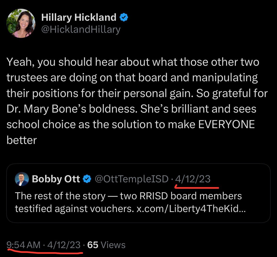CognitaVagabond's tweet image. Make no mistake — @HicklandHillary &amp;amp; @drbone4tx have been conspiring with Kent Grusendorf, Texas’ 8.5%-Cap SpEd Villain &amp;amp; President of @Liberty4TheKids, for at least the last two years. 

💫 Imagine expecting #SpEd families of children with disabilities to take them at their word…