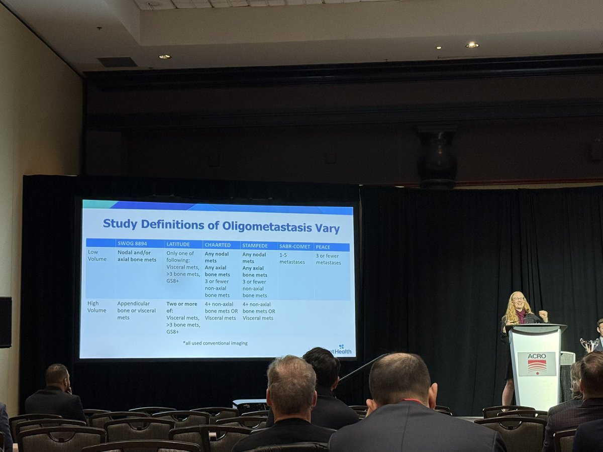 #ACRO2025 @bridgetkoontz #oligomet <a href="/ACRORadOnc/">ACRO - American College of Radiation Oncology</a>