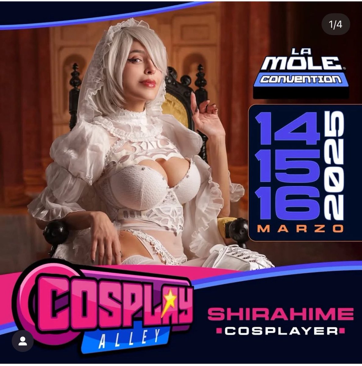 Shirahime (@shirahimejust) on Twitter photo CDMX !! Te espero en el booth CA12 del cosplay alley hoy, mañana y el domingo !!! En <a href="/lamolemx/">La Mole Convention</a> CDMX !! Te espero en el booth CA12 del cosplay alley hoy, mañana y el domingo !!! En <a href="/lamolemx/">La Mole Convention</a>
