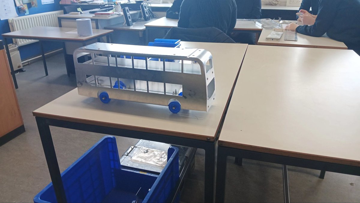 MissMcCabe5's tweet photo. S2 STEM classes had an exciting visit from Alexander Dennis! Inspired by the talk, pupils worked in teams to build mini double-decker buses from stainless steel, putting their teamwork and engineering skills to the test. Fantastic effort !@LHSTechnologies @_LHSSTEM @S2LHSYT 🚌 https://t.co/8r6HjBMIJN