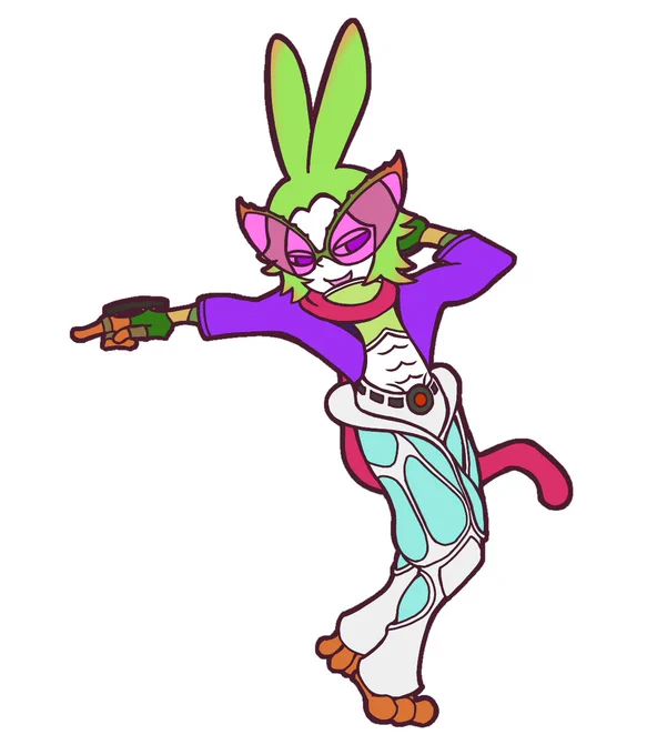 次回アルカディアクルーザー級の「パーティー野郎 ダンシング・グリーン」をポップン風を目指して描いたんですが、自分じゃ全然それっぽくできませんでした…でもよかったら見てください☆#FF14 