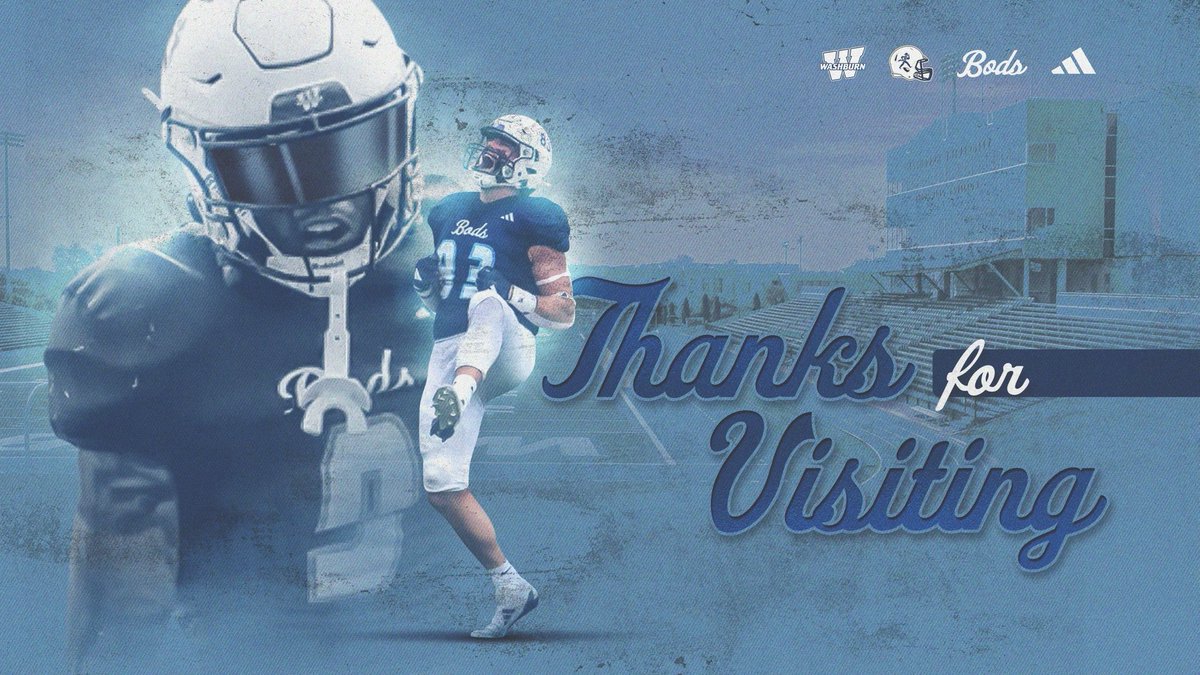 Thanks  <a href="/CoachKoch_WU/">Kaleb Koch</a> and <a href="/IchabodFTBL/">Washburn Football</a> Football for having me out for Junior Day. It was a great visit.  <a href="/CoachSharpWU/">Coach Ross Sharp</a> #bethestandard