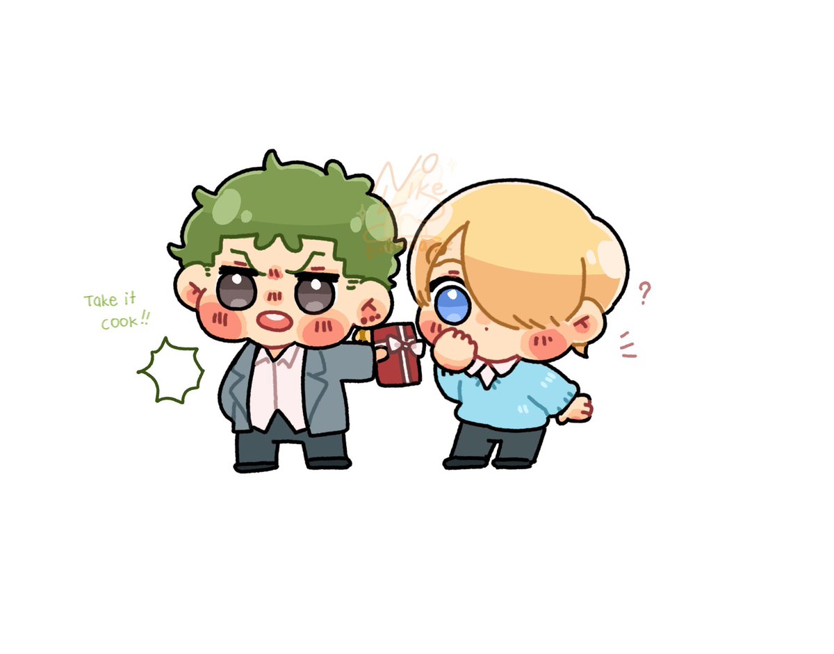 ロロノア・ゾロ ,サンジ(ワンピース) 「White Day  #ゾロサン #ZS  #OPbykluay #zosan 」|กล้วยรวยรัก🫶🏻のイラスト
