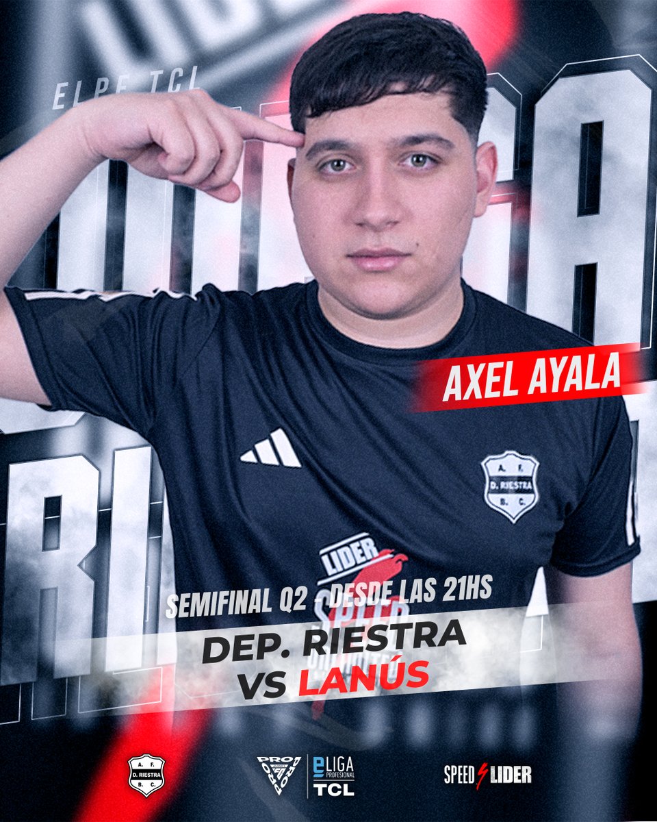 Continúan los playoffs de la #eLPFTCL 🏆

Hoy desde las 21hs, <a href="/AxelAyala_21/">Axel Ayala</a> jugará la semifinal de la Q2, ante <a href="/clublanus/">Club Lanús</a>, en busca de avanzar para conseguir un lugar en la etapa final de la <a href="/eLPF/">eLPF TCL</a> 🎮

¡Dale, Malevo! 🖤🤍🖤