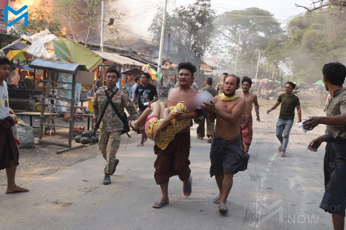 The military junta in Myanmar committed more crimes with the bombing of Letpanhla village market, killing at least 27 civilians. This is pure evil, while the international community is silent.