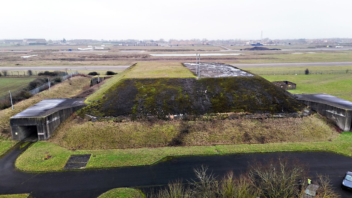 📸 Aerial views of the Alconbury Cold War Bunker! We recently carried out a condition survey, assessing the concrete &amp; structural integrity of this historic site. Preserving the past with modern tech! 🚁 #DroneSurvey #ColdWarHistory #ConcreteRenovationsLtd