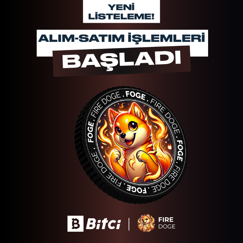safebitcom's tweet photo. FOGE alım-satım işlemleri Bitci TRY Market'te başladı!  🐕🔥

Hemen işlemlerinize başlamak için tıklayın! ⤵️

#FireDoge $FOGE