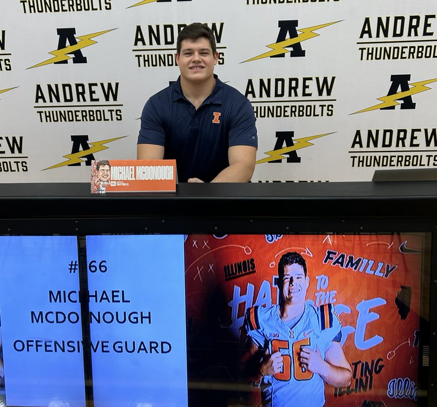 This December, Michael McDonough graduated from Andrew High School early and is finishing 12 semester hours at University of Illinois this spring. We'll have more this December as well. Increase your chances and opportunities at the next level.