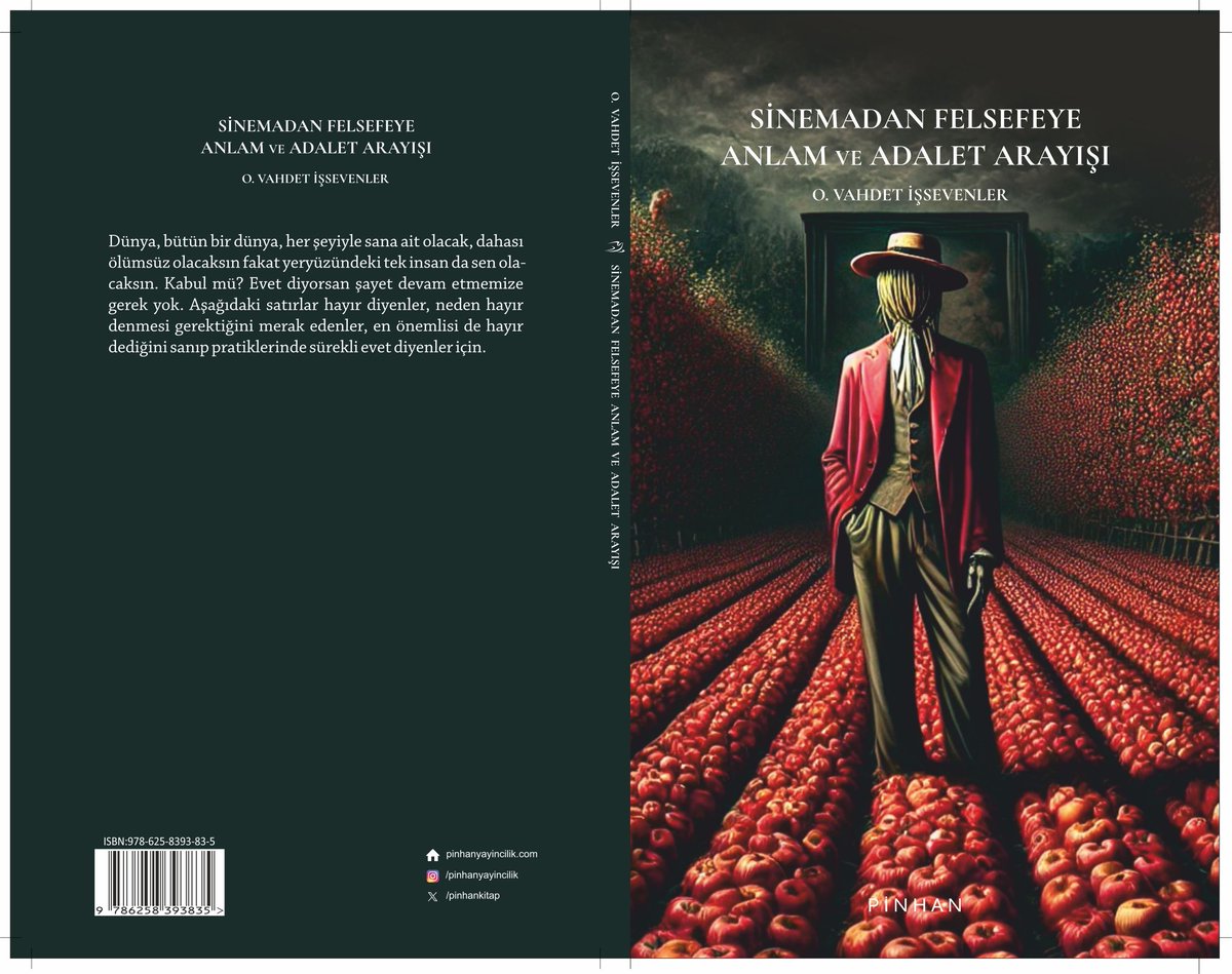 Yayımlandı!
SİNEMADAN FELSEFEYE ANLAM VE ADALET ARAYIŞI
<a href="/osmanvahdet/">Vahdet İşsevenler</a> 

Dünya, bütün bir dünya, her şeyiyle sana ait olacak, dahası ölümsüz olacaksın fakat yeryüzündeki tek insan da sen olacaksın. Kabul mü? Evet diyorsan şayet devam etmemize gerek yok.