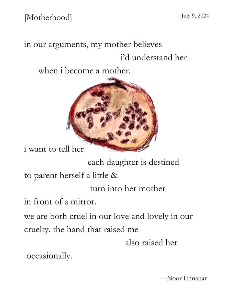 Noor_Unnahar's tweet photo. i think about this poem after every call w my mother https://t.co/qf5m6AfhDr