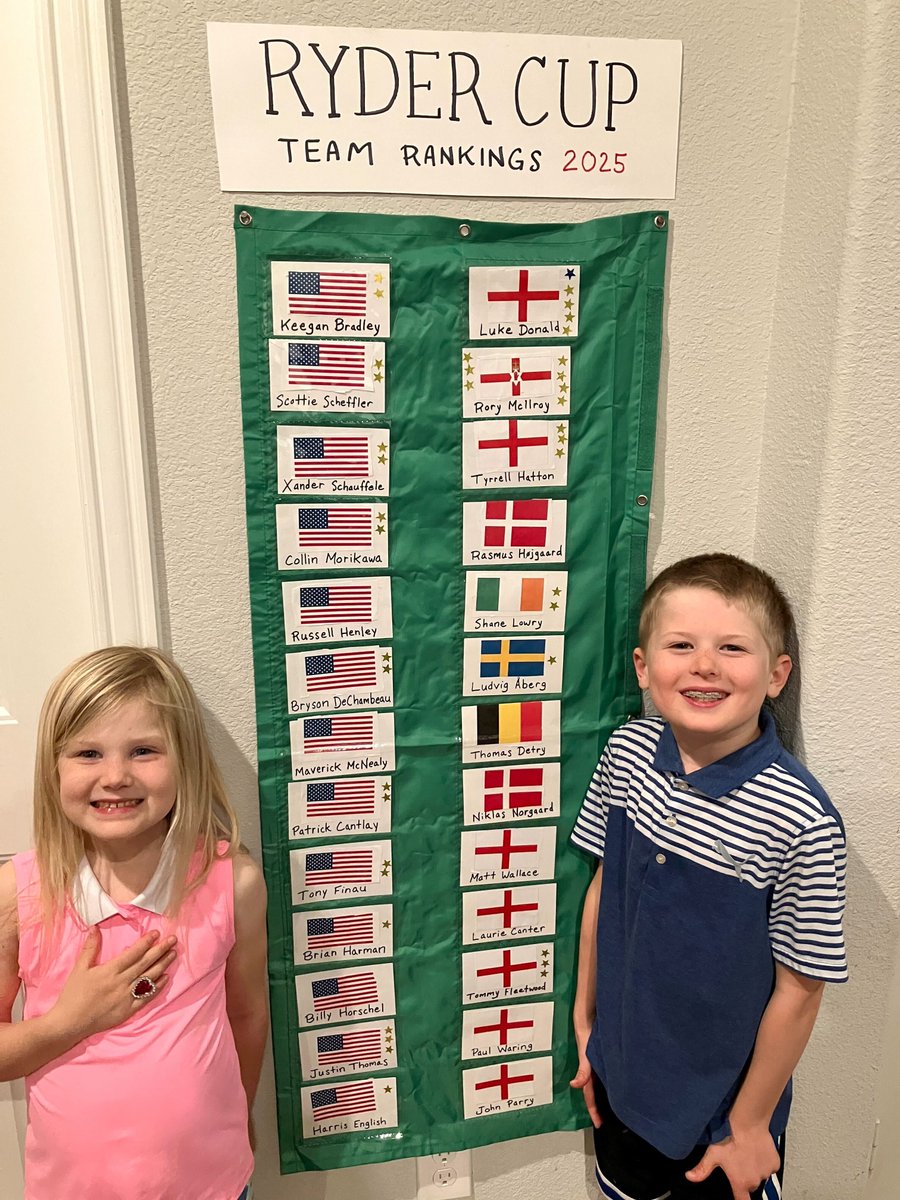 RyderCupUSA's tweet photo. There's big points on the line at @THEPLAYERS and our "biggest" fans are keeping track 🏆 https://t.co/JLutzCruO8