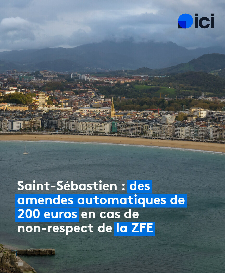 🚗 Début des contrôles sur la Zone à faibles émissions de Donostia, il faut obligatoirement référencer son véhicule en ligne ➡️ l.ici.fr/HG4