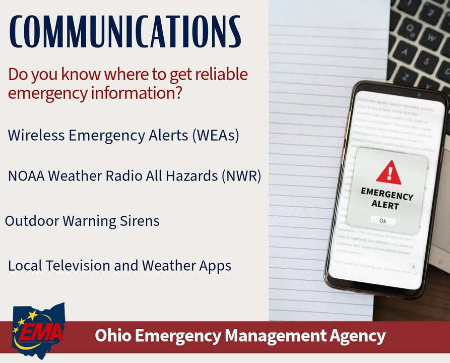 Do you know where to get reliable emergency communications? Knowing where to get information is a great step to take towards being prepared for an emergency. To learn more, visit: bit.ly/47fr0kC