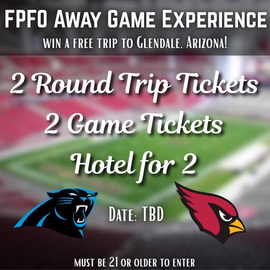 FPFO_Podcast's tweet image. 🌵: FPFO ROAD GAME EXPERIENCE🌵

Enter Now!! 👇🏾

forpanthersfansonly.com/pages/giveaways

🚨Show Us Proof of Your Purchase of the ‘Carolina Reaper Tee’ and win 5 Free entries. 

MUST BE 21 YEARS OLD TO ENTER!

Follow the Steps for Additional Entries!
