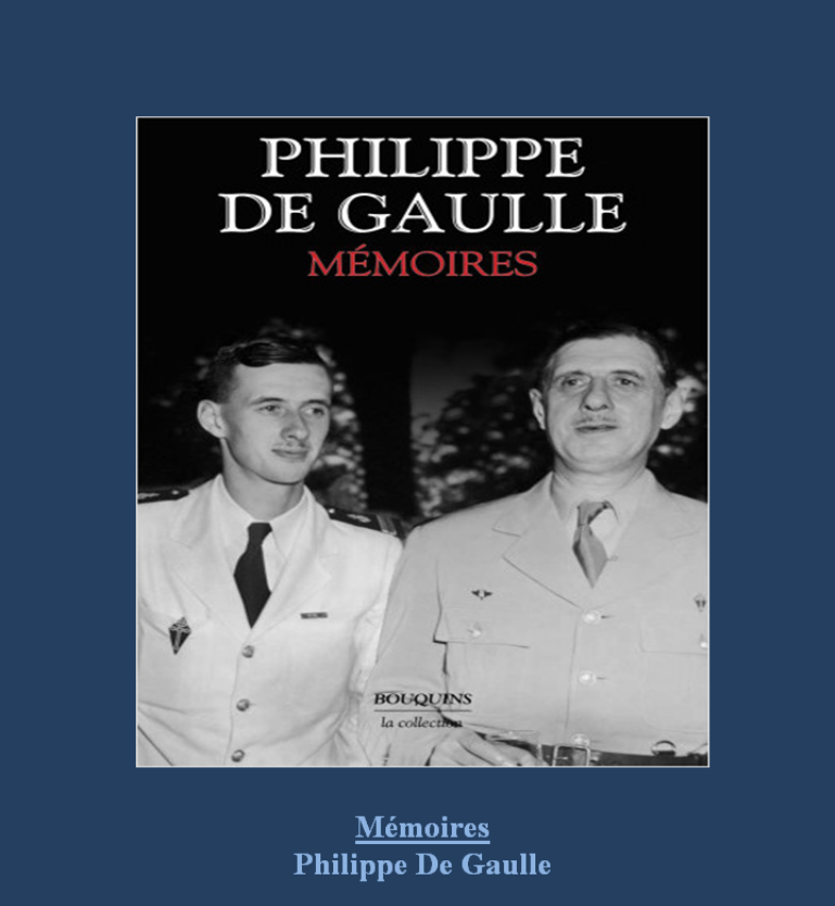 #VendrediLecture Acteur et témoin privilégié de l’épopée gaullienne, l’amiral #PhilippeDeGaulle🇫🇷 n’a consenti que tardivement à s’exprimer publiquement et à livrer ses opinions et ses souvenirs d’une vie de famille bousculée par l’Histoire. En mémoire d'un homme exceptionnel !