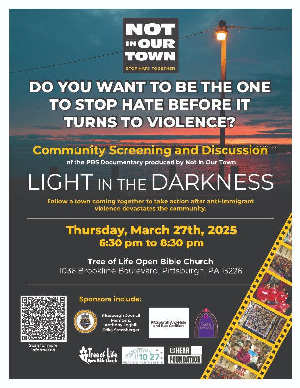 We encourage our neighbors to extend the same courage, hope, and care to other communities as we saw others show us in 2018. We look forward to coming together on March 27th for a film and conversation about how we can each be a leader in supporting our immigrant community.