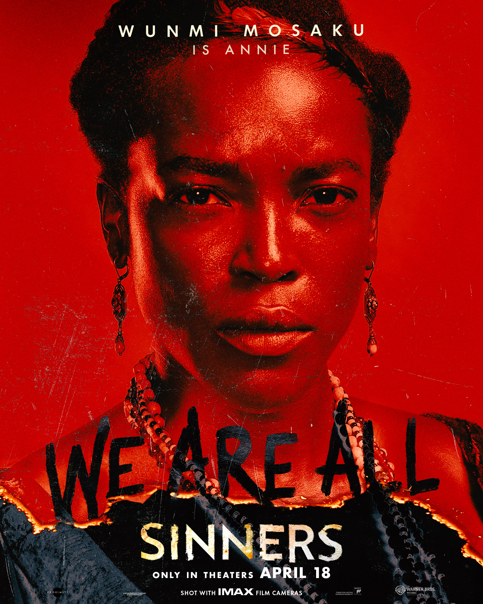 Rode Sinners posters met Michael B. Jordan 