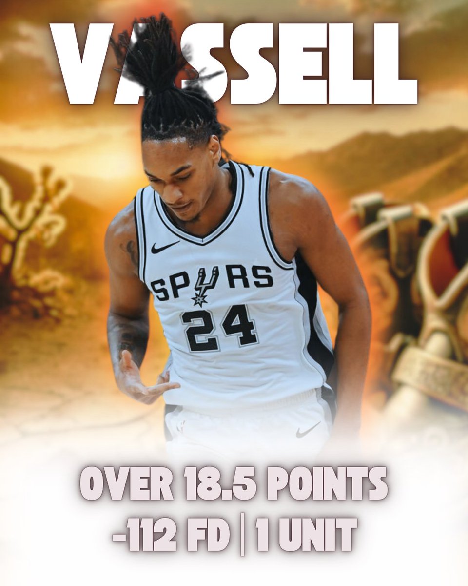 3⃣Play #3

❤️If Tailing!

1u Devin Vassell O18.5 Points -112 FD

- With Wemby/Fox off, he's avg. 18.5 FGA/36.

- Hornets a big jumpshot funnel, they allow the 2nd lowest shot FREQ% from less than 10 ft, but allow a ton of pull-ups/CNS stuff with Mark Williams in drop. Volume