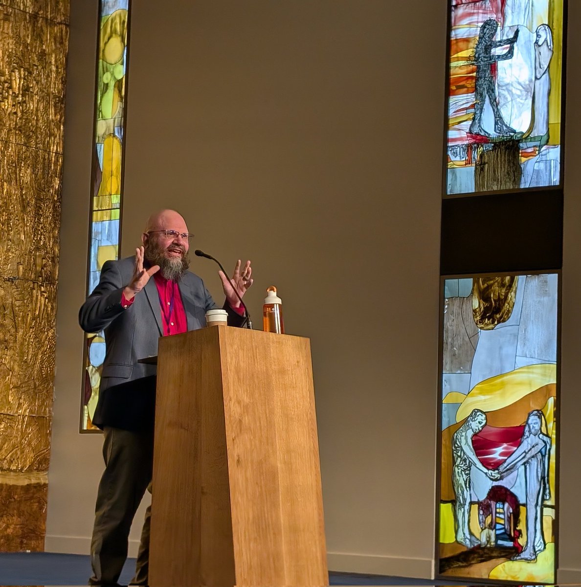 Todd Billings at LATC 2025 in Biola's Calvary Chapel. "A theology of healing for pilgrims on the way "
