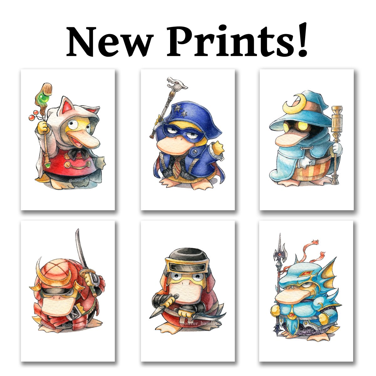 I just put up new prints on my shop! oliverhamlinshop.etsy.com