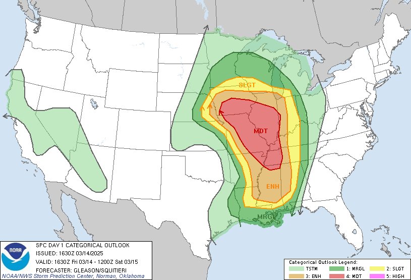 NWS Storm Prediction Center tweet media