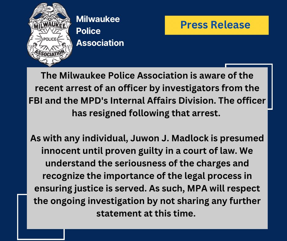 Milwaukee Police Association (@mpa_milwaukee) on Twitter photo 