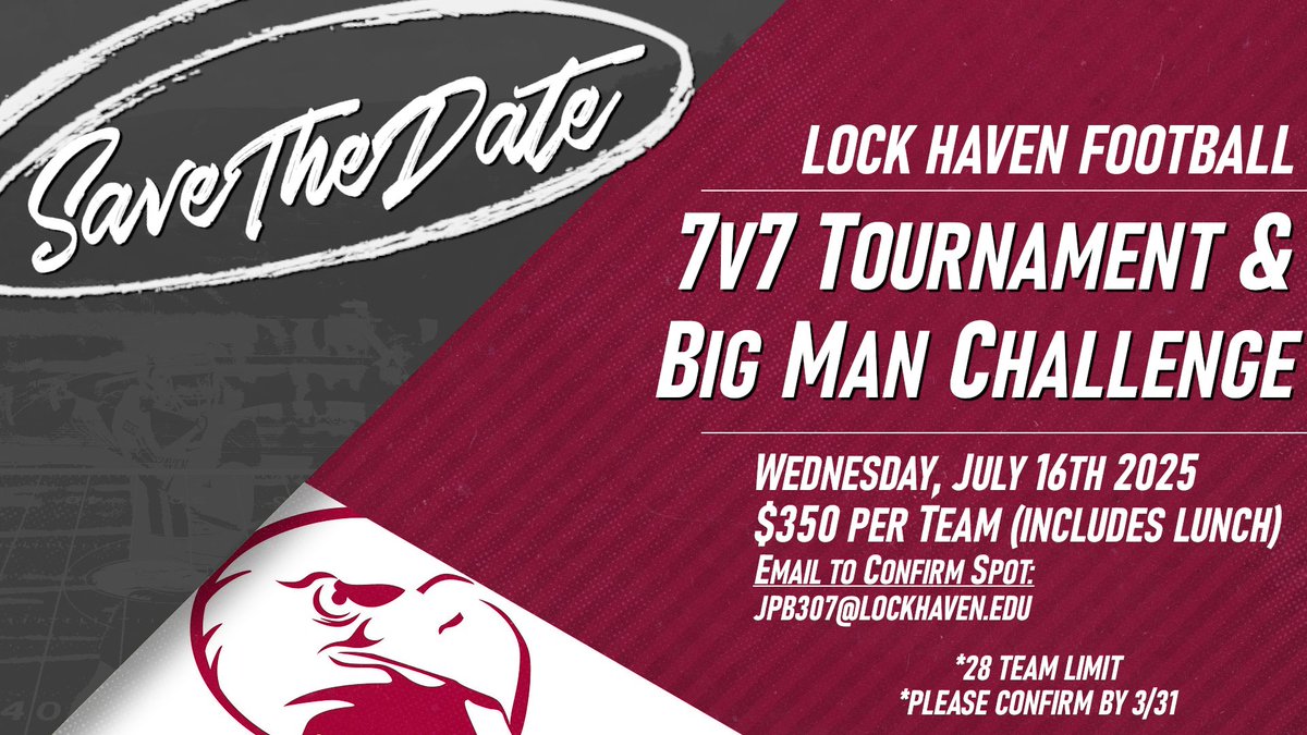 CoachNVoorhees's tweet photo. Make sure to check out our great camp opportunities this summer!
🚨🚨🚨
A key piece to the recruiting process is seeing you compete in person. We can't wait to see who DOMINATES this summer!
💪💪💪

Camp Registration:
https://t.co/fTVniDvfwk

#LockedIn🔒🦅 https://t.co/Dz0vDyZm9m
