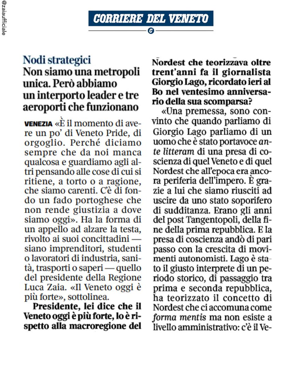 Luca Zaia tweet media