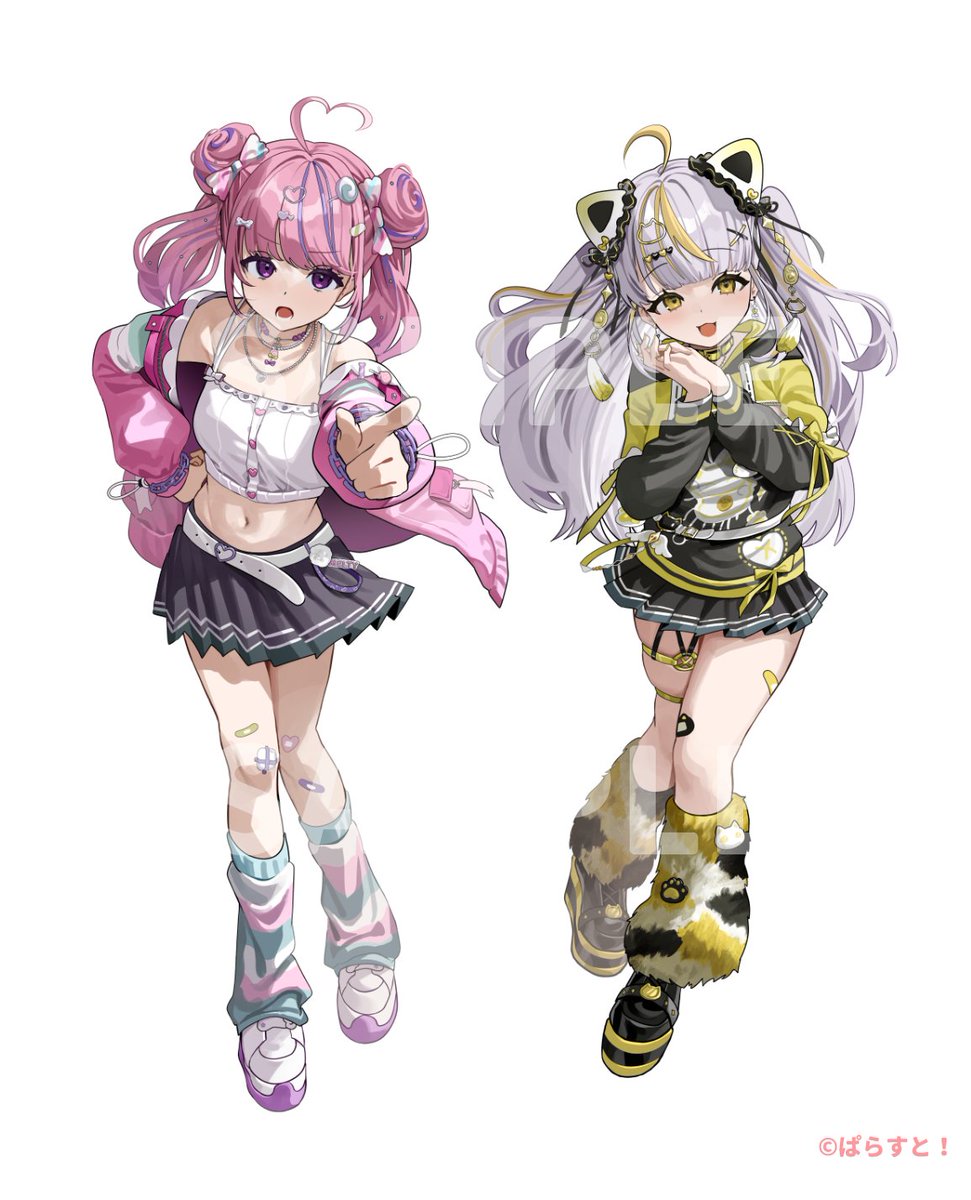 「【お仕事!】ぱらすと!所属 / #甘ヶ咲あめ様・鈴神うたね様のオリジナル楽曲イラ」|橘かがみ🦀のイラスト