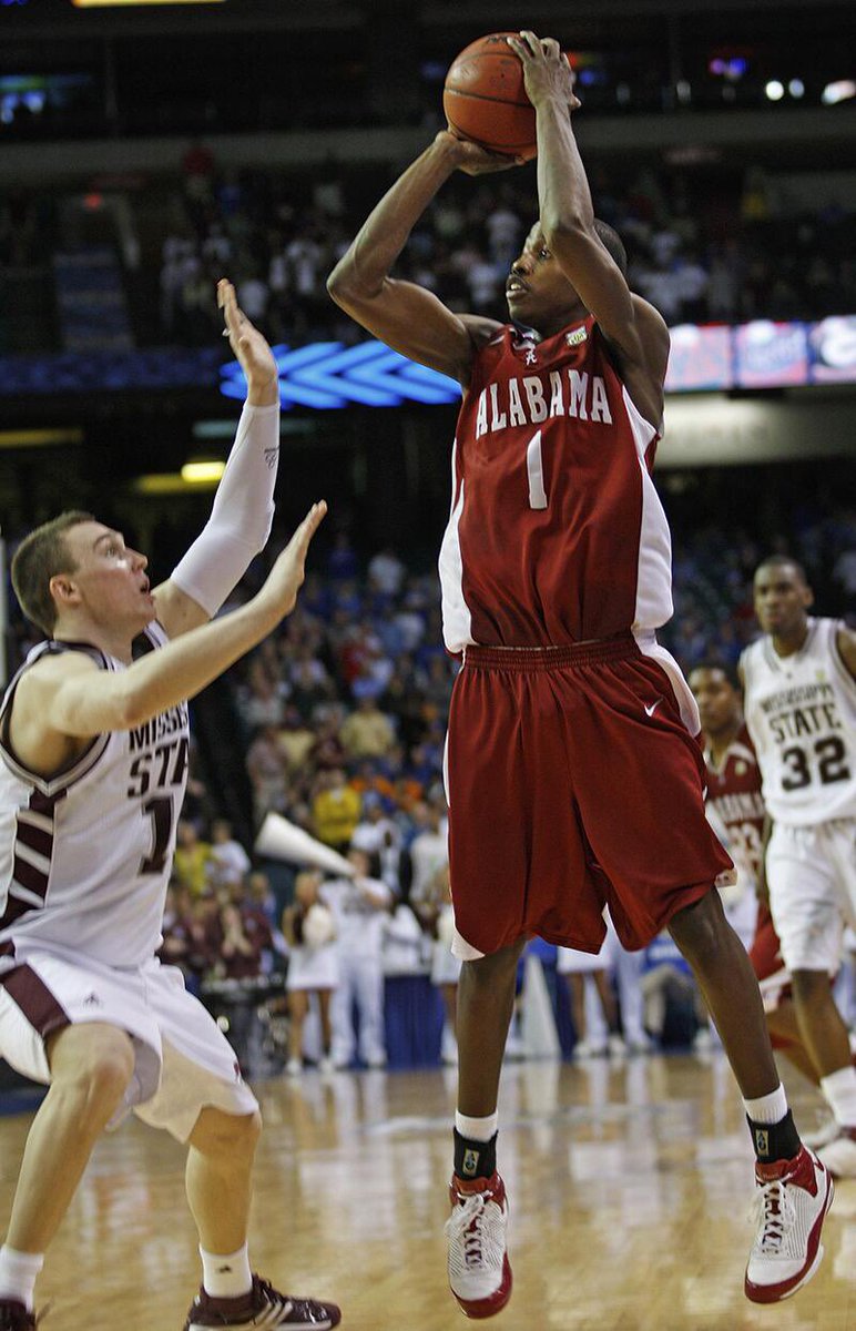 BamaHistory's tweet photo. With the concern of tornadoes in the Deep South this weekend, 17 years ago today during another outburst of harsh weather conditions @AlabamaMBB guard Mykal Riley made the most important three-pointer of his career on March 14, 2008, inside the Georgia Dome.

As the Crimson Tide trailed Mississippi State 59-56 in the final seconds of a quarterfinal game in the SEC Tournament, Riley launched his three-pointer that rattled around before dropping and sending the game into overtime. 

The shot occurred at 9:33 p.m. EST.  Five minutes later at 9:38 p.m. an EF-2 tornado touched down just west of the Georgia World Congress Center and 100 yards north of the Georgia Dome. 

Halfway through overtime, television announcers said it sounded like a “freight train,” while lights blinked and debris fell inside the arena. The game halted as players cleared the court and fans in the upper levels sought shelter.

If Riley’s shot had not fallen the game ends at 9:33 p.m. and fans leaving the Georgia Dome would have walked into a tornado outside.

Somehow after the tornado passed, the teams finished the game as Mississippi State won 69-67 to end Alabama’s season with a 17-16 record. 

With structural damage to the Georgia Dome, the SEC moved all remaining games to Georgia Tech with just media, family and cheerleaders present. Georgia played twice on Saturday, defeating Kentucky and Mississippi State, to reach the final on Sunday as the Bulldogs won the tournament 66-57 over Arkansas.