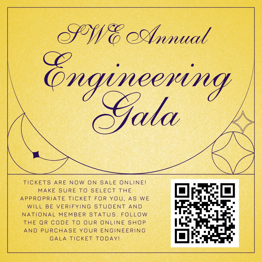 Gala is in about two weeks... Make sure to get your tickets today before it's too late! All engineering students are welcomed!