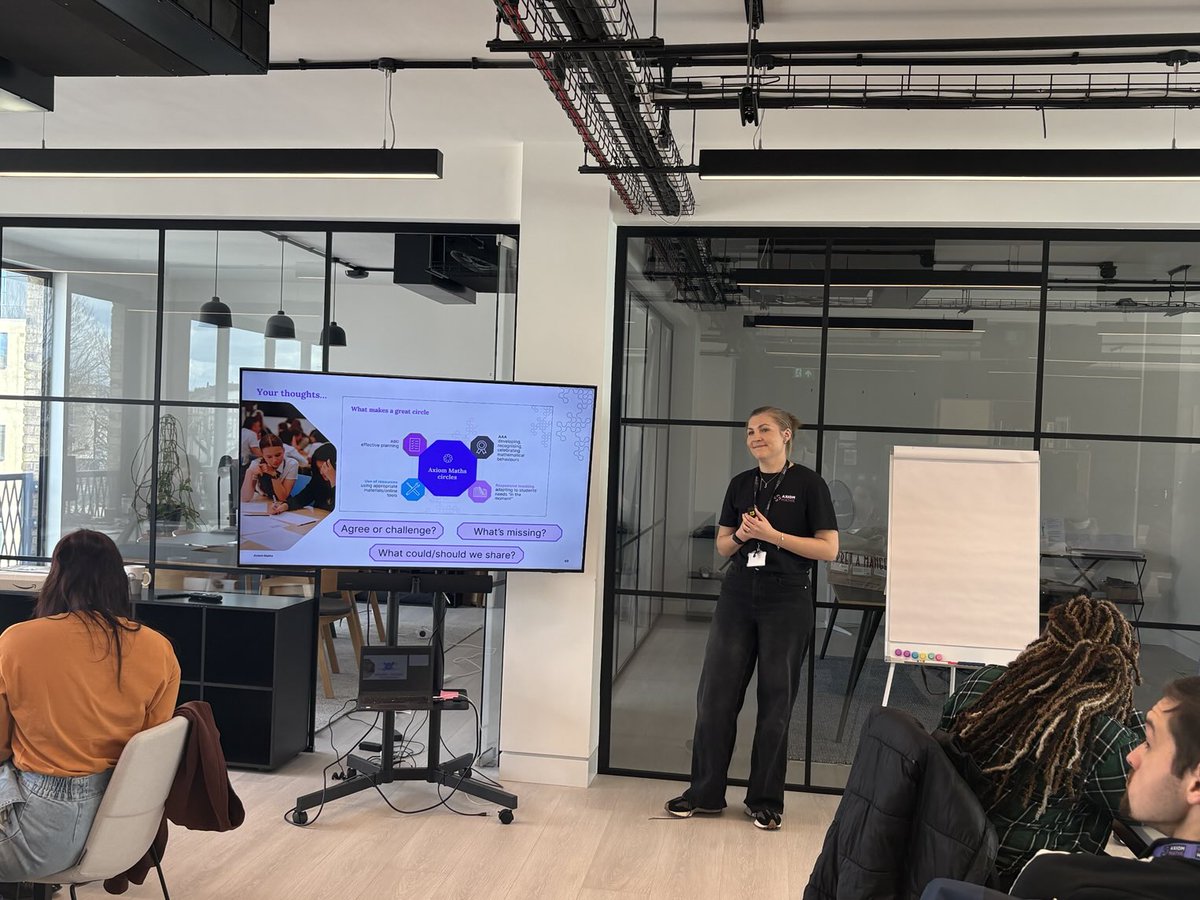 ⁦<a href="/AxiomMaths/">Axiom Maths</a>⁩ first face-to-face professional development event for our mentors in our London office!