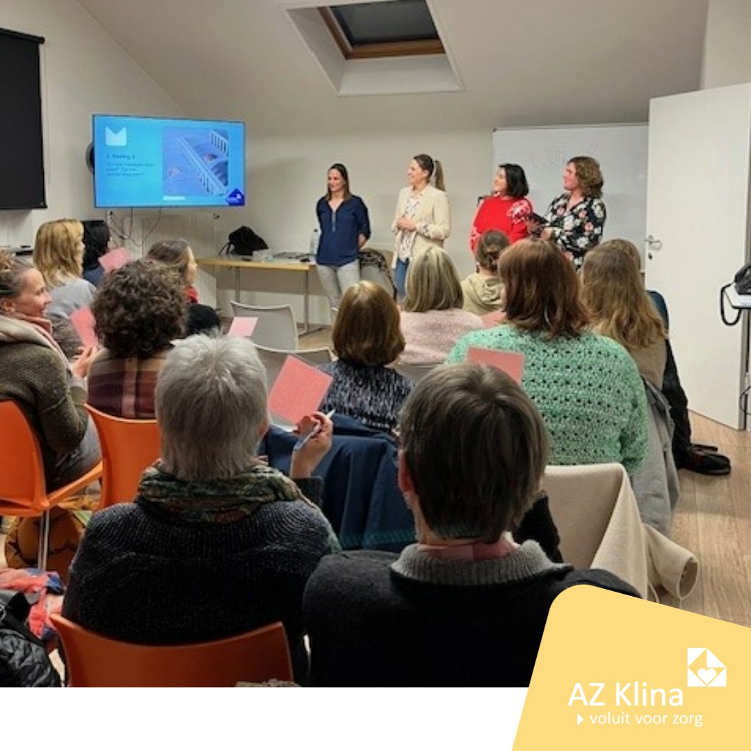 🌙👶 Gisteren organiseerden onze collega’s van materniteit een infosessie rond veilig slapen in het Zorgpunt Essen. Met 27 enthousiaste deelnemers – ouders én zorgverleners – was het een geslaagde avond vol waardevolle inzichten! 💡💙
#veiligslapen #materniteit  #AZKlina
