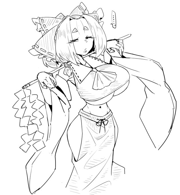 rkgk、お題箱からうちの霊夢さん 