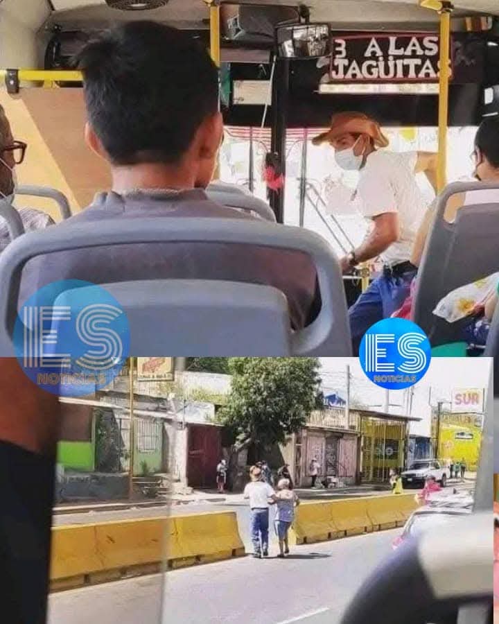 Pasajera bajó de la unidad y al verla, el motorista se dió cuenta que se trataba de una anciana, rápidamente le puso freno de mano y también se bajó de la unidad.

Conductor de la ruta 262 detuvo su unidad de transporte en el sector de la pista del mercado Roberto Huembes para